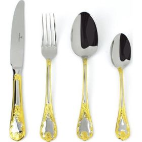 Wanelli HR9055-001 Amore Altın 84 Parça Çatal Kaşık Bıçak Takımı
