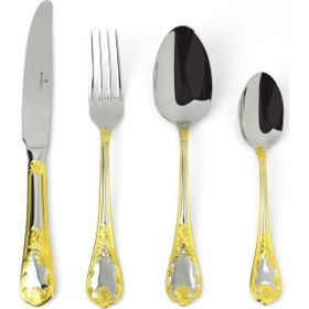 Wanelli HR9055-002 Full Altın 84 Parça Çatal Kaşık Bıçak Takımı
