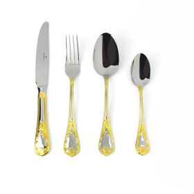 Wanelli HR9055-002 Full Altın 84 Parça Çatal Kaşık Bıçak Takımı