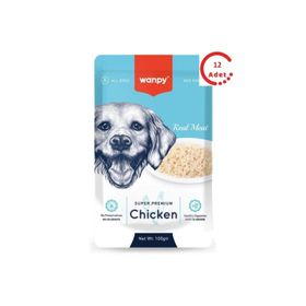 Wanpy 100 gr 12 Adet Pouch Tavuklu Yaş Köpek Maması