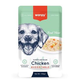 Wanpy 100 gr Tavuk ve Sebzeli Konserve Köpek Maması