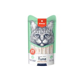 Wanpy 25x14 gr Ton Balıklı Deniz Taraklı Sindirim Sistemi Destekleyici Sıvı Ödül Maması