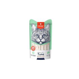 Wanpy 25x14 gr Ton Balıklı ve Deniz Taraklı Sıvı Krema Kedi Ödülü