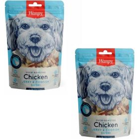 Wanpy 2x100 gr Oven Roasted Doğal Tavuk Sargılı ve Morina Balığı Suşi Yumuşak Köpek Ödülü