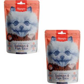 Wanpy 2x100 gr Oven Roasted Gerçek Somon Dilimli Yumuşak Köpek Ödülü