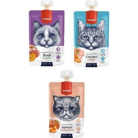 Wanpy 3 Çeşit 3x90 gr Karma Kedi Et Ezmesi