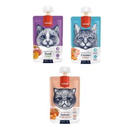 Wanpy 3 Çeşit 3x90 gr Karma Kedi Et Ezmesi