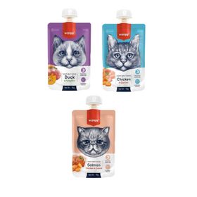 Wanpy 3 Çeşit 3x90 gr Karma Kedi Et Ezmesi