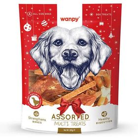 Wanpy 300 gr Karışık Kurutulmuş Et Yılbaşına Özel Köpek Ödülü