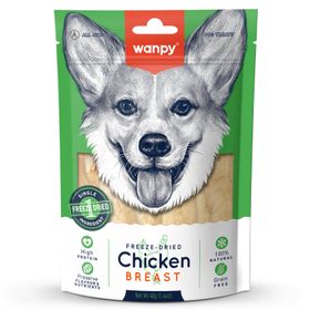 Wanpy 40 gr Dondurularak Kurutulmuş Tavuk Göğüs Köpek Ödülü