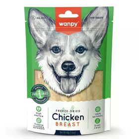 Wanpy 40 gr Dondurularak Kurutulmuş Tavuk Göğüs Köpek Ödülü