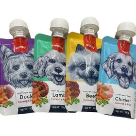 Wanpy 4x90 gr Tasty Meat Paste Taze Sıvı Köpek Ödül Maması Köpek Sıvı Ödülü