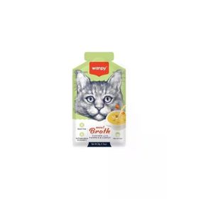Wanpy 50 gr Kediler için Bal Kabağı ve Havuçlu Tavuk Eti Çorbası