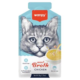 Wanpy 50 gr Kediler için Tavuk Eti Çorbası