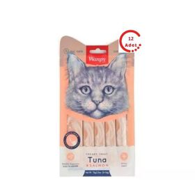 Wanpy 5x14 gr 12 Adet Ton Balığı ve Somon Likit Kedi Ödülü