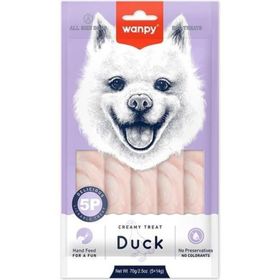 Wanpy 5x14 gr Ördekli Krema Köpek Ödülü