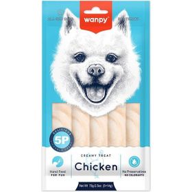 Wanpy 5x14 gr Tavuklu Krema Köpek Ödülü