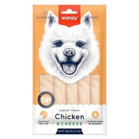 Wanpy 5x14 gr Tavuklu ve Peynirli Krema Köpek Ödülü