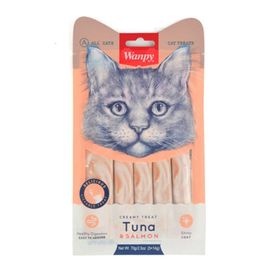 Wanpy 5x14 gr Ton Balığı ve Somonlu Sıvı Kedi Ödül Maması