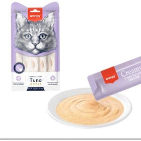 Wanpy 5x14 gr Ton Balıklı ve Yengeçli Sıvı Kedi Ödül Maması
