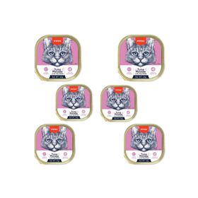 Wanpy 6x40 gr Ton Balıklı ve Somonlu Alutray Kedi Yaş Mama