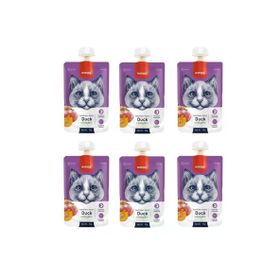 Wanpy 6x90 GR Taze Ördekli Balkabaklı Kedi Et Ezmesi
