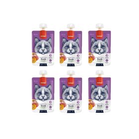 Wanpy 6x90 GR Taze Ördekli Balkabaklı Kedi Et Ezmesi