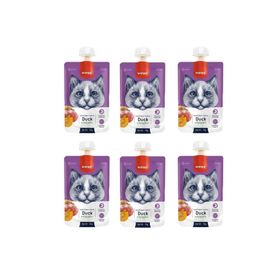 Wanpy 6x90 GR Taze Ördekli Balkabaklı Kedi Et Ezmesi