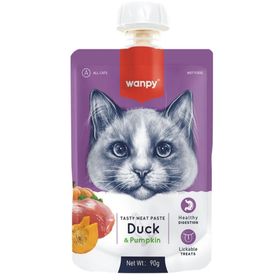 Wanpy 7x90 gr Ördekli & Balkabaklı Ezme Kedi Maması