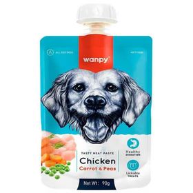 Wanpy 90 gr Tavuklu ve Havuçlu Ezme Köpek Ödül Maması