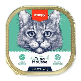 Wanpy Alutray Ezme Ton Balıklı 6x40 gr Kedi Konservesi