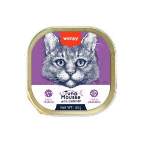 Wanpy Alutray Ezme Ton Balıklı Karidesli 40 gr Kedi Konservesi