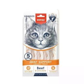 Wanpy Bone Support Sığır Eti Ve Tavulu Sıvı 5x14 gr Krema Kedi Ödülü