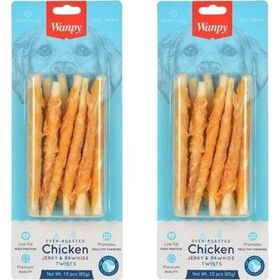 Wanpy Burgu Tavuk Sargılı 2x85 gr Köpek Ödül Kemiği