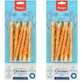Wanpy Burgu Tavuk Sargılı 2x85 gr Köpek Ödül Kemiği