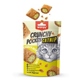 Wanpy Crunchy Pockets Catnipli ve Tavuklu 60 gr Kedi Ödül Maması