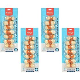 Wanpy Deri Üzerine Tavuk Sarılı 4x90 gr Köpek Ödülü