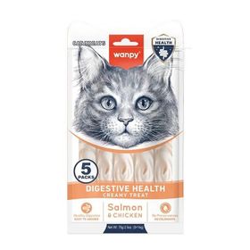 Wanpy Digestive Health Somon Balığı Tavuklu 5x14 gr Kedi Ödülü