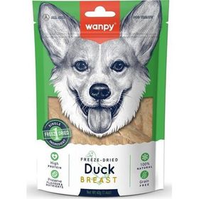 Wanpy Dondurularak Kurutulmuş Ördek Göğüs 40 gr Köpek Ödülü