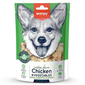Wanpy Dondurularak Kurutulmuş Tavuk Sebze 40 gr Köpek Ödülü