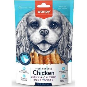 Wanpy Kalsiyumlu Gerçek Tavuk Sargılı 100 GR Köpek Ödülü