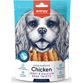 Wanpy Kalsiyumlu Gerçek Tavuk Sargılı 100 GR Köpek Ödülü