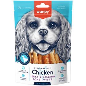 Wanpy Kalsiyumlu Gerçek Tavuk Sargılı 100 GR Köpek Ödülü
