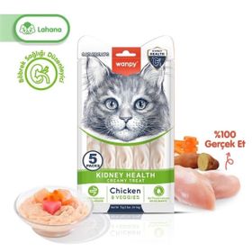 Wanpy Kidney Health Tavuk Sebzeli 5x14 gr Kedi Ödülü