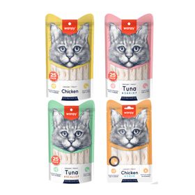 Wanpy Krema Karışık 100x14 GR Kedi Ödül Maması
