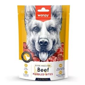 Wanpy Marbled Biftekli Küp Et Parçaları 100 gr Köpek Ödülü