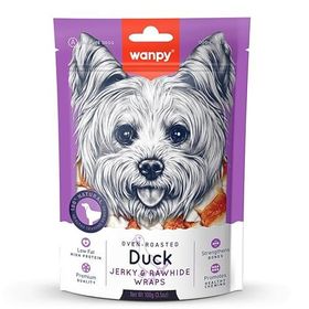 Wanpy Oven Roasted Deri Üzerine Ördek Sarılı 100 gr Köpek Ödülü