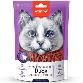 Wanpy Oven Roasted Jerky Strips Yumuşak Ördekli 80 gr Kedi Ödülü