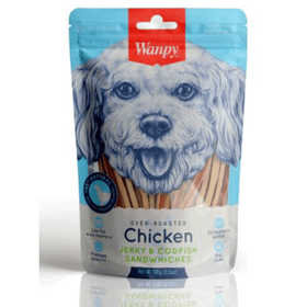 Wanpy Oven Roasted Tavuklu Morina Balıklı Sandviç 100 gr Köpek Ödülü