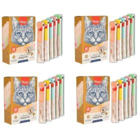 Wanpy Pp531 Karışık 4'lü 25x14 gr Sıvı Kedi Ödülü